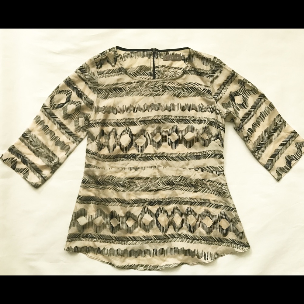Jigsaw 100% silk blouse - XS, like new